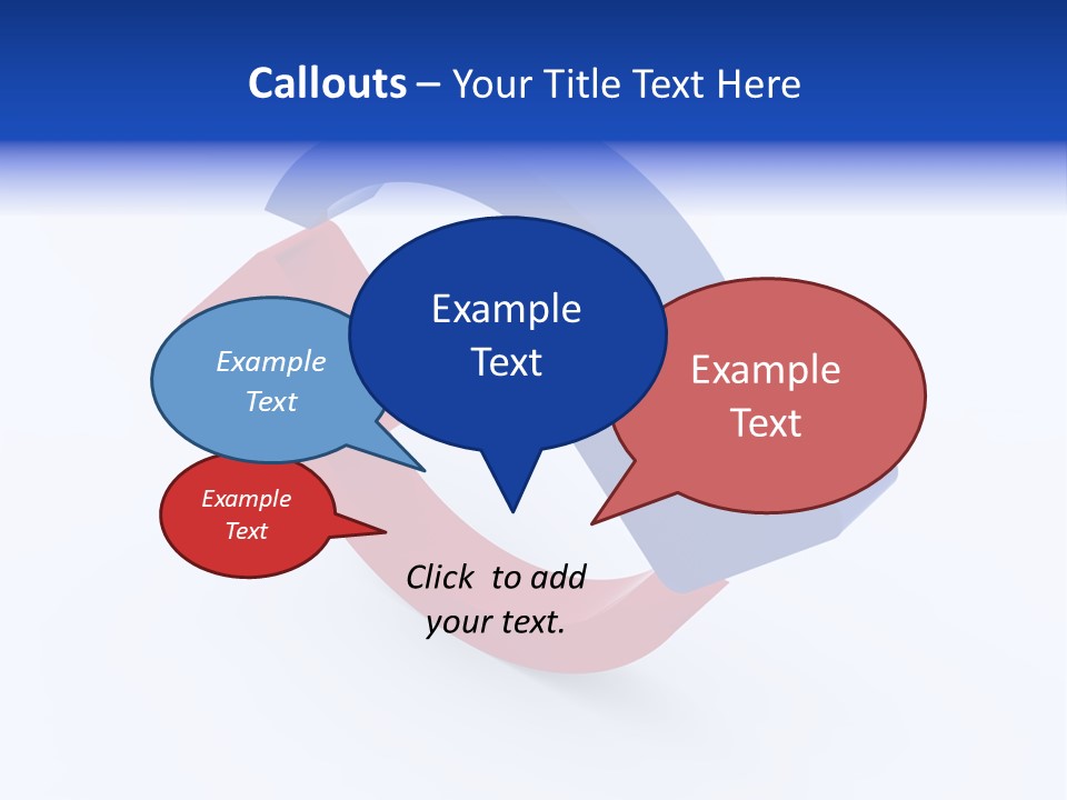 A Blue And Red Arrow Powerpoint Presentation PowerPoint Template