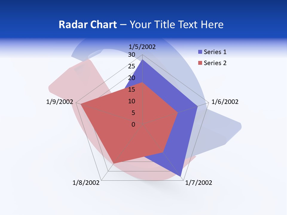 A Blue And Red Arrow Powerpoint Presentation PowerPoint Template