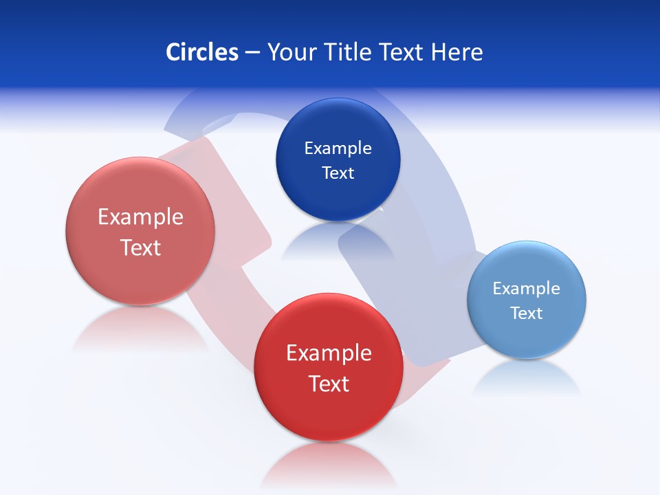 A Blue And Red Arrow Powerpoint Presentation PowerPoint Template