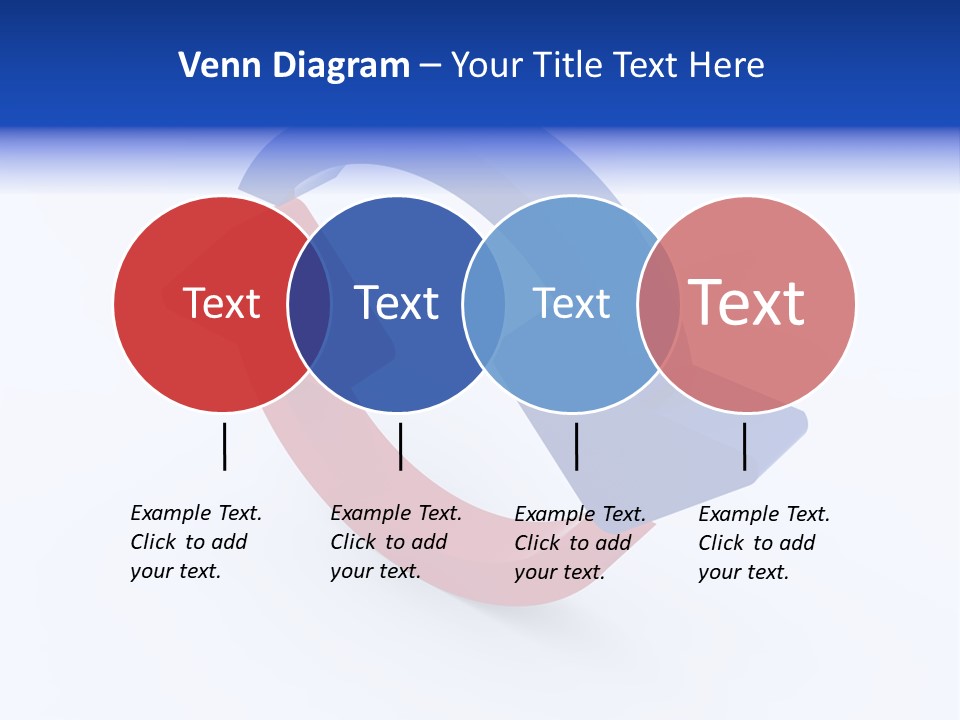A Blue And Red Arrow Powerpoint Presentation PowerPoint Template