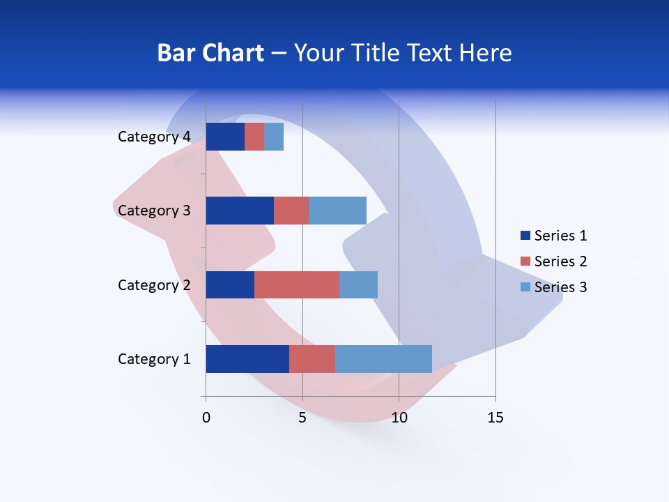 A Blue And Red Arrow Powerpoint Presentation PowerPoint Template