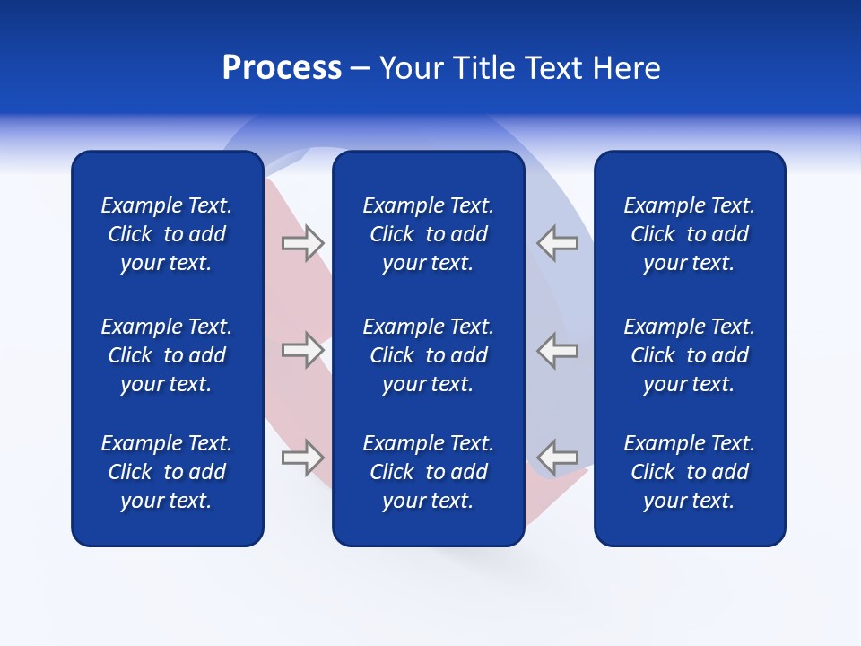 A Blue And Red Arrow Powerpoint Presentation PowerPoint Template
