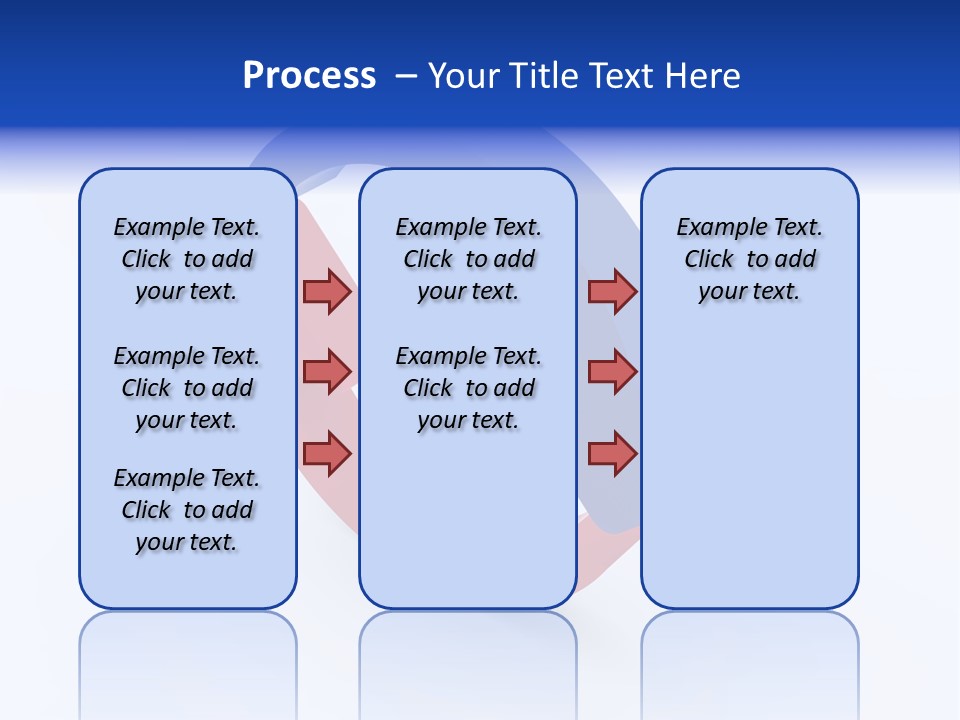 A Blue And Red Arrow Powerpoint Presentation PowerPoint Template