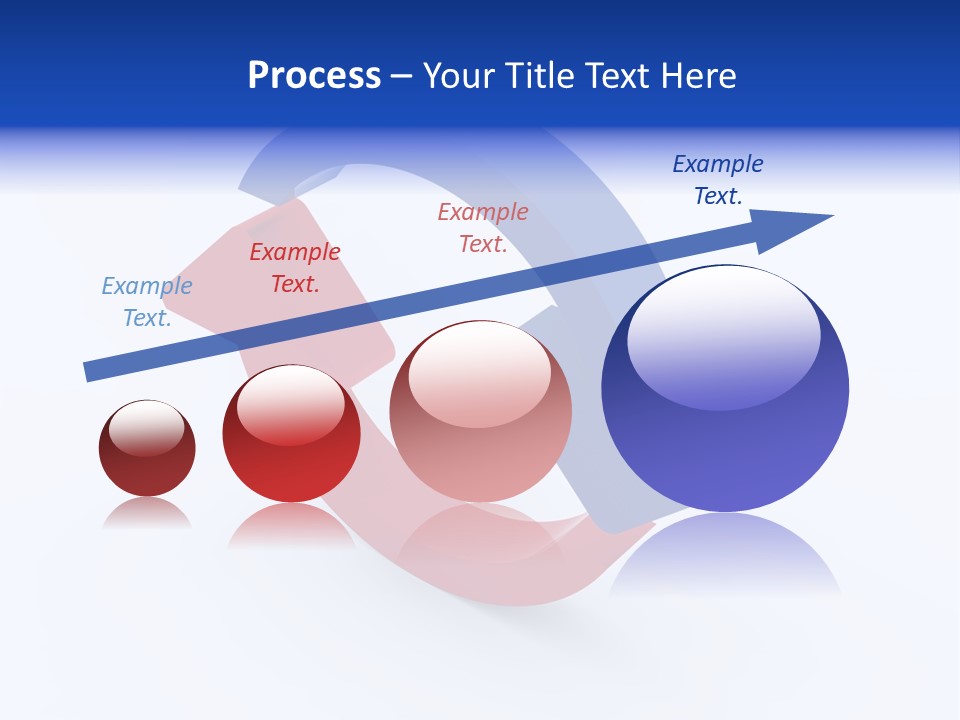 A Blue And Red Arrow Powerpoint Presentation PowerPoint Template