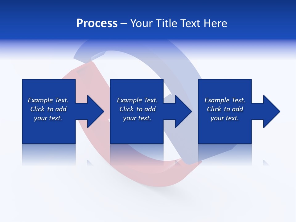 A Blue And Red Arrow Powerpoint Presentation PowerPoint Template