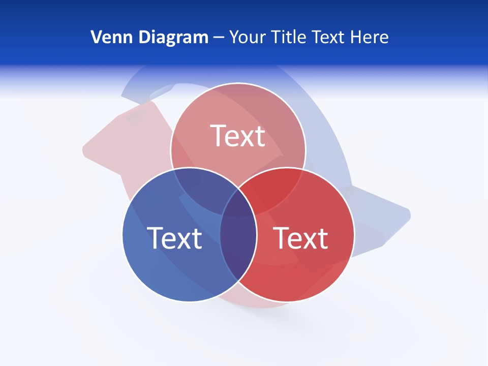 A Blue And Red Arrow Powerpoint Presentation PowerPoint Template