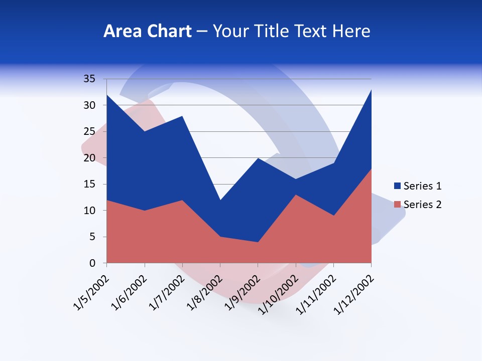 A Blue And Red Arrow Powerpoint Presentation PowerPoint Template