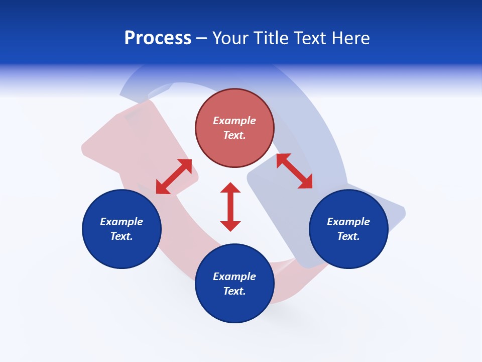 A Blue And Red Arrow Powerpoint Presentation PowerPoint Template