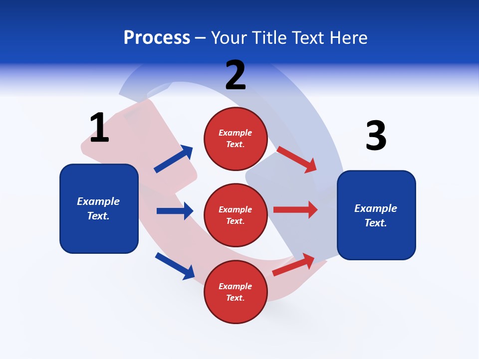 A Blue And Red Arrow Powerpoint Presentation PowerPoint Template
