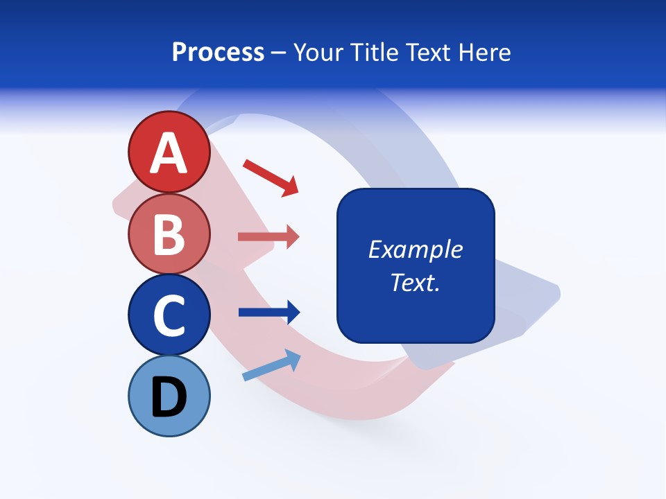 A Blue And Red Arrow Powerpoint Presentation PowerPoint Template