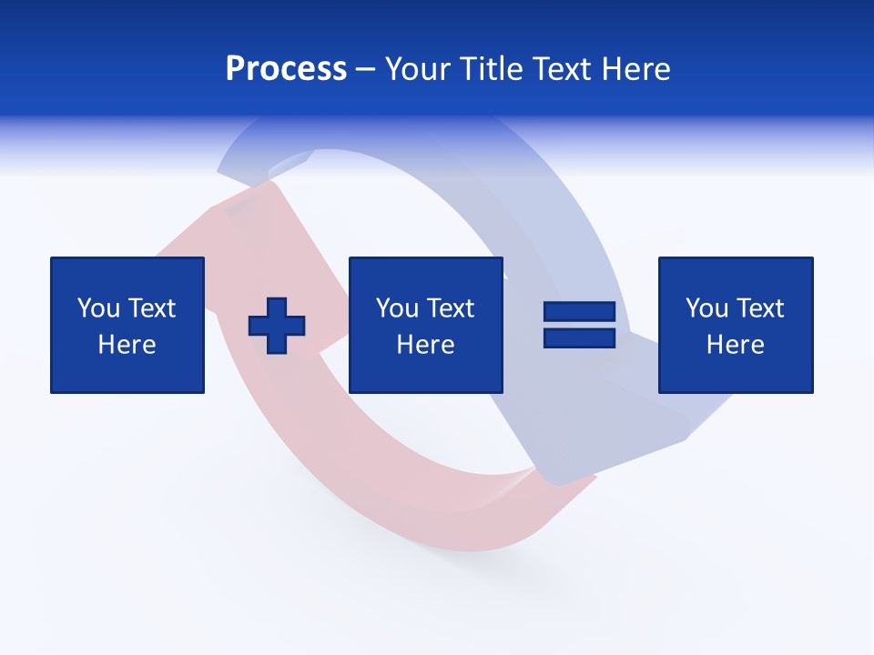 A Blue And Red Arrow Powerpoint Presentation PowerPoint Template