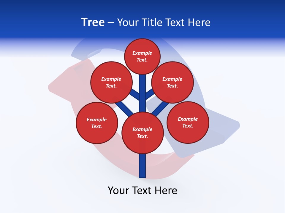 A Blue And Red Arrow Powerpoint Presentation PowerPoint Template