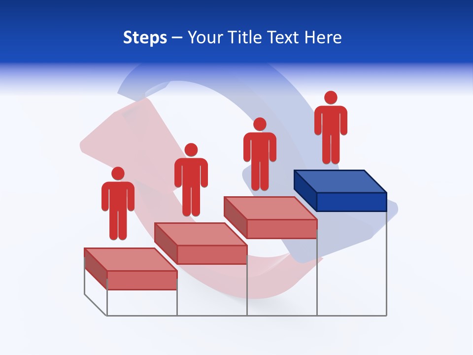A Blue And Red Arrow Powerpoint Presentation PowerPoint Template