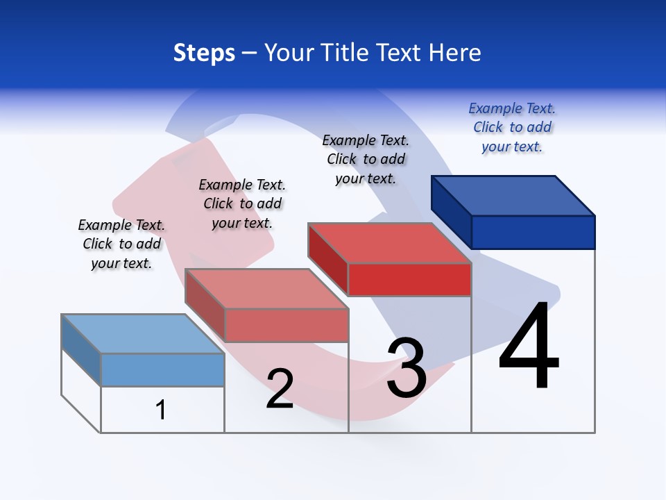 A Blue And Red Arrow Powerpoint Presentation PowerPoint Template