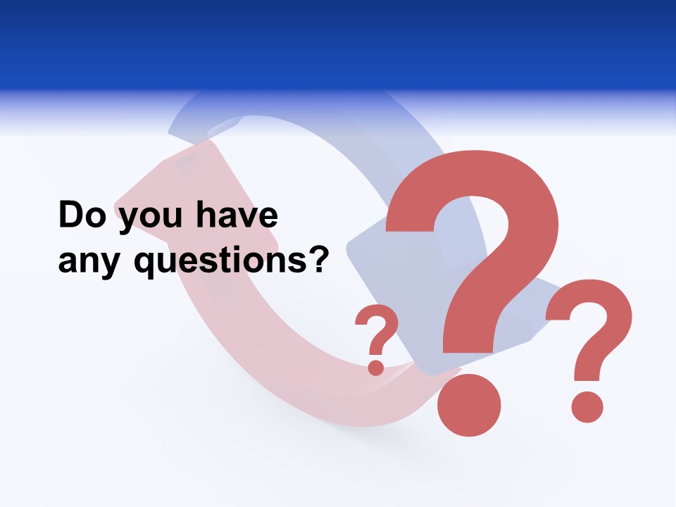 A Blue And Red Arrow Powerpoint Presentation PowerPoint Template