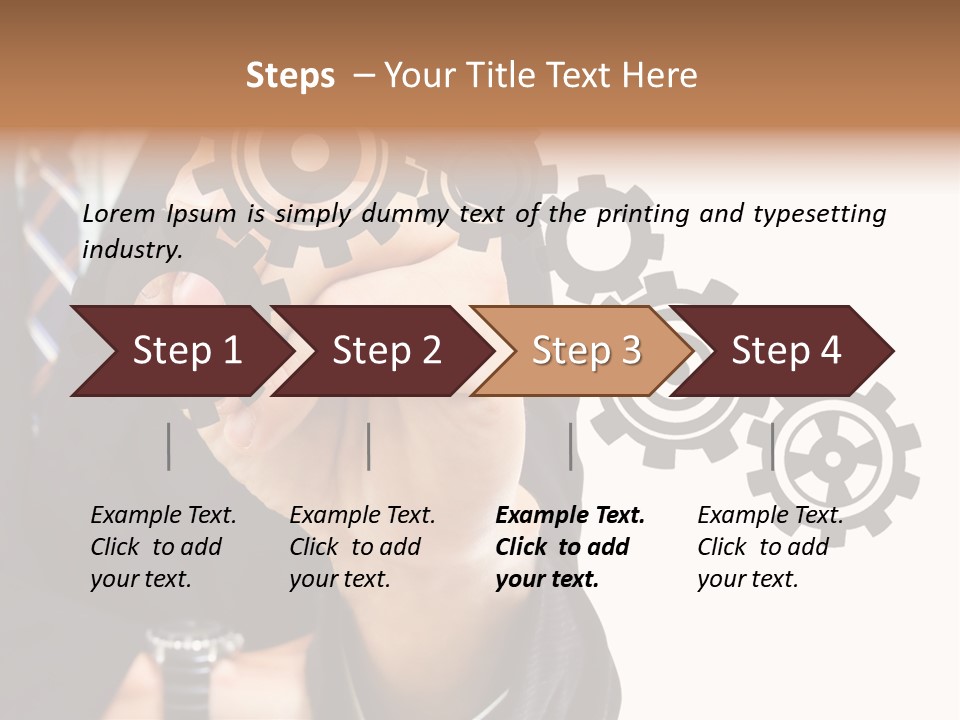 Target Gain Showing PowerPoint Template