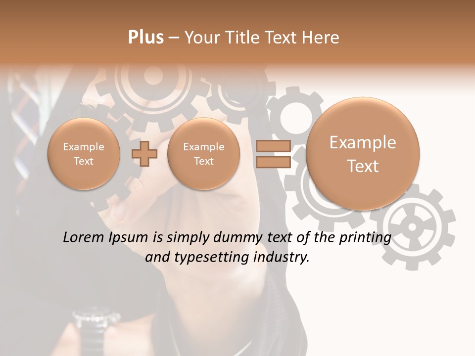 Target Gain Showing PowerPoint Template