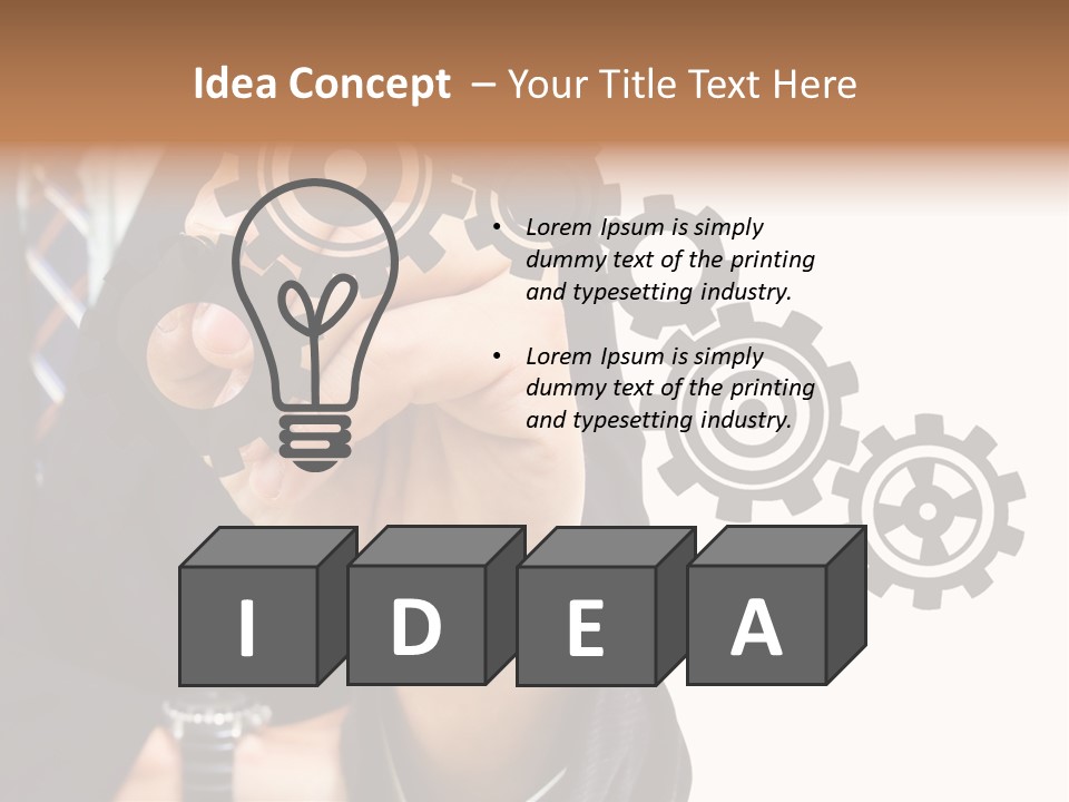 Target Gain Showing PowerPoint Template