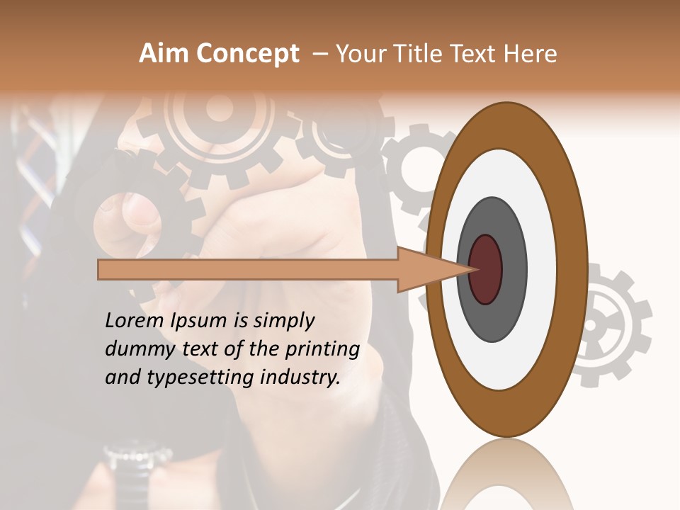 Target Gain Showing PowerPoint Template
