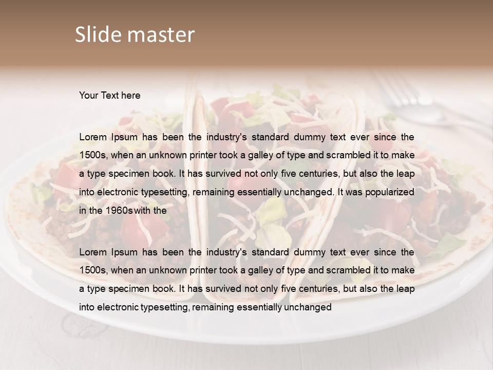 Tomato Sauce Salad PowerPoint Template