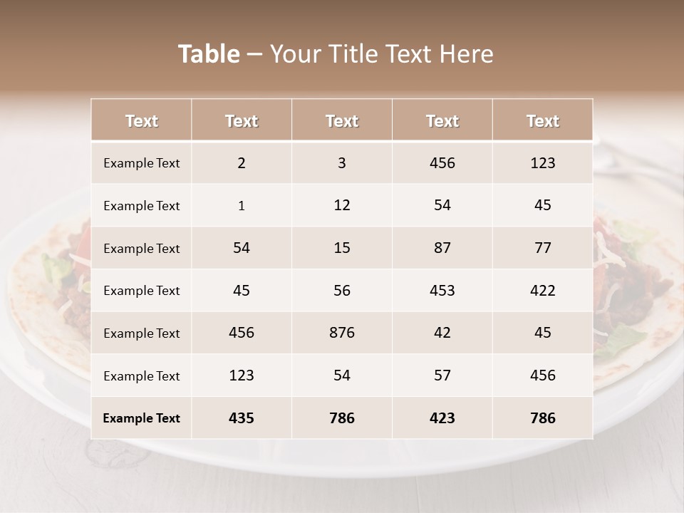 Tomato Sauce Salad PowerPoint Template