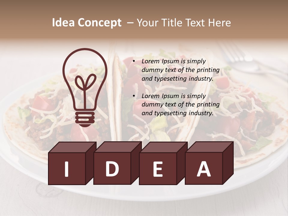 Tomato Sauce Salad PowerPoint Template