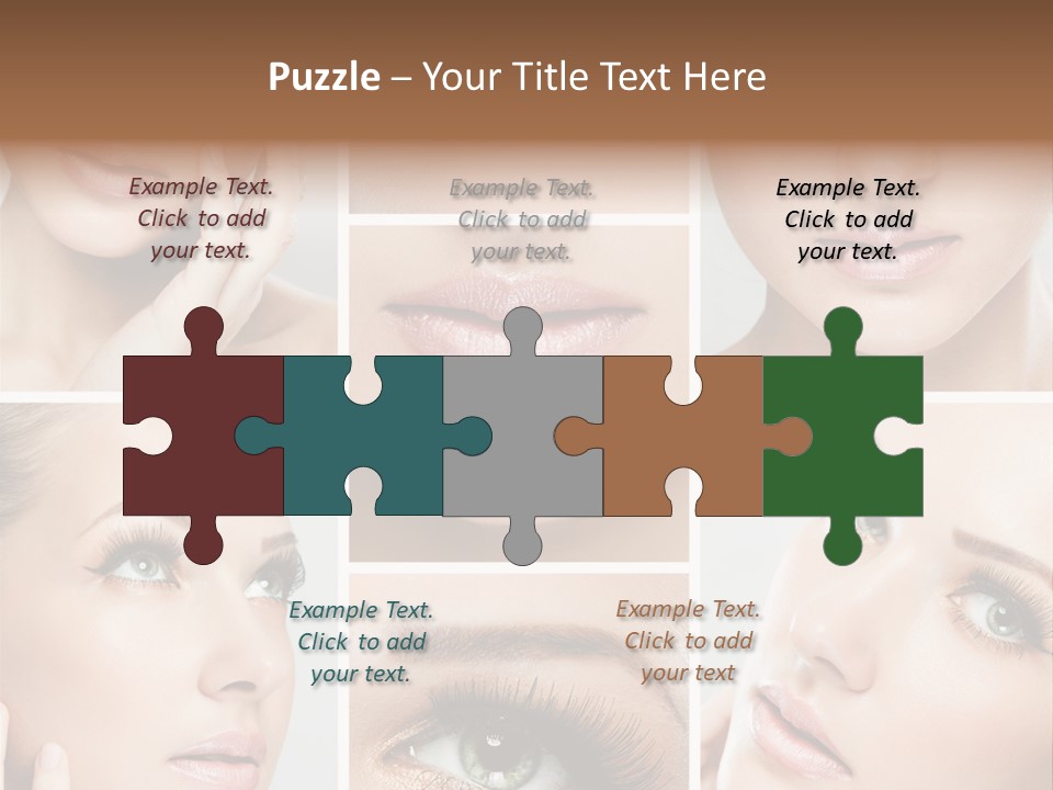 Woman Cosmetics Young PowerPoint Template