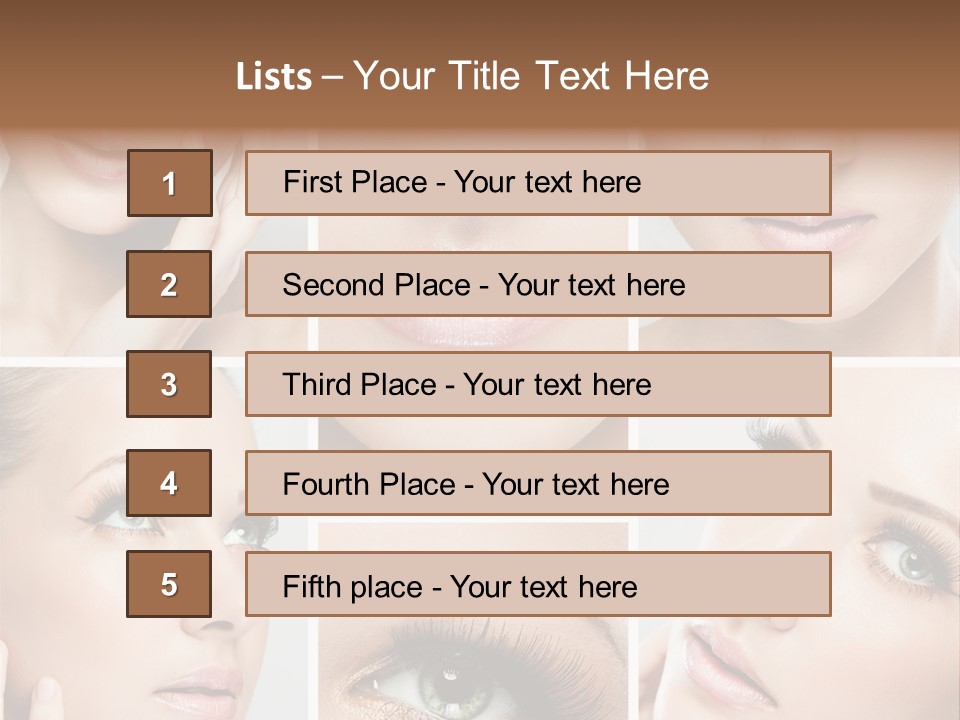 Woman Cosmetics Young PowerPoint Template