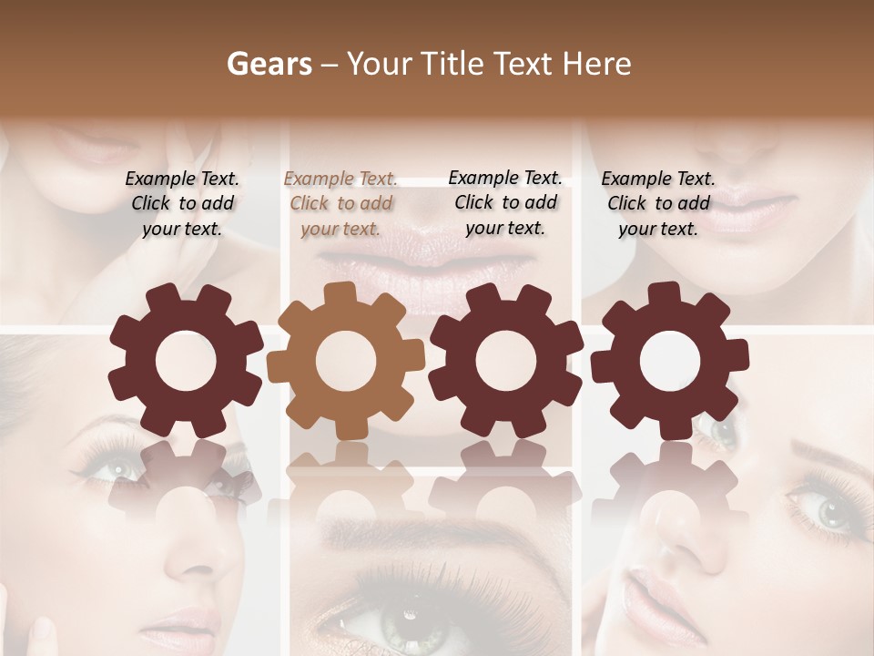 Woman Cosmetics Young PowerPoint Template