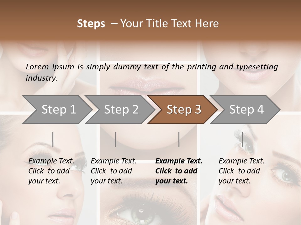 Woman Cosmetics Young PowerPoint Template