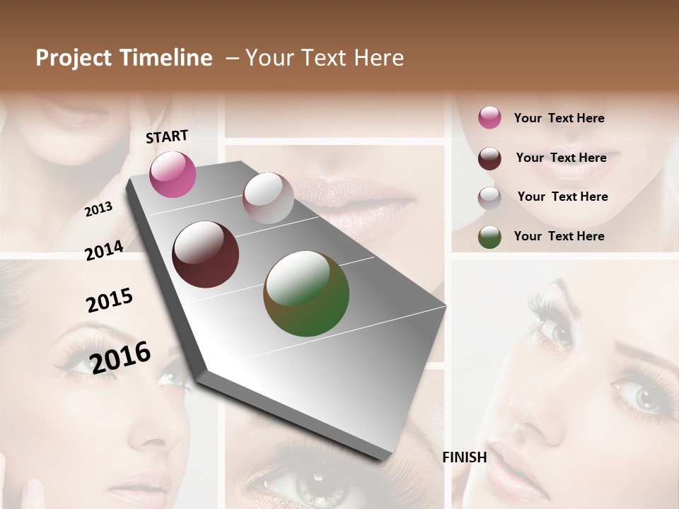 Woman Cosmetics Young PowerPoint Template