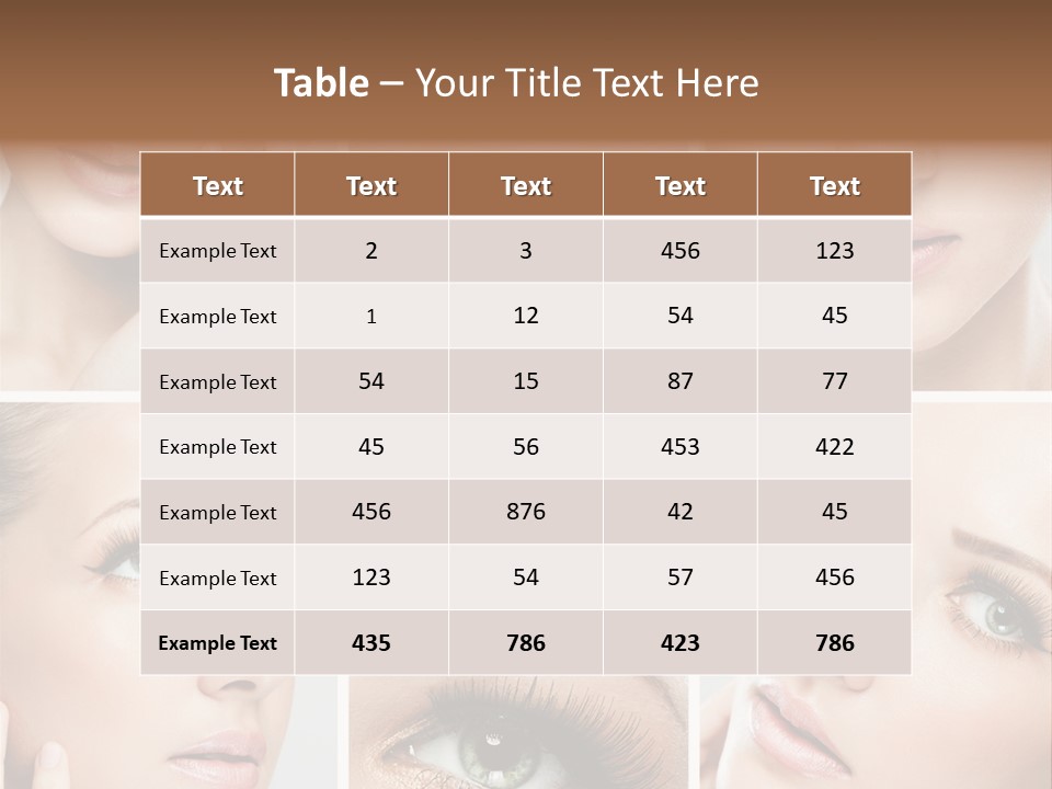 Woman Cosmetics Young PowerPoint Template