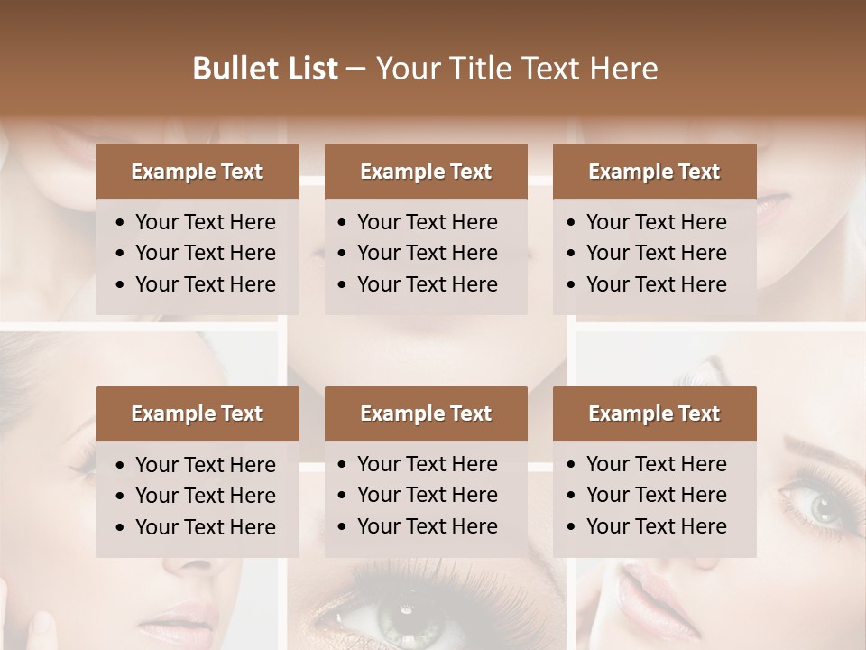 Woman Cosmetics Young PowerPoint Template