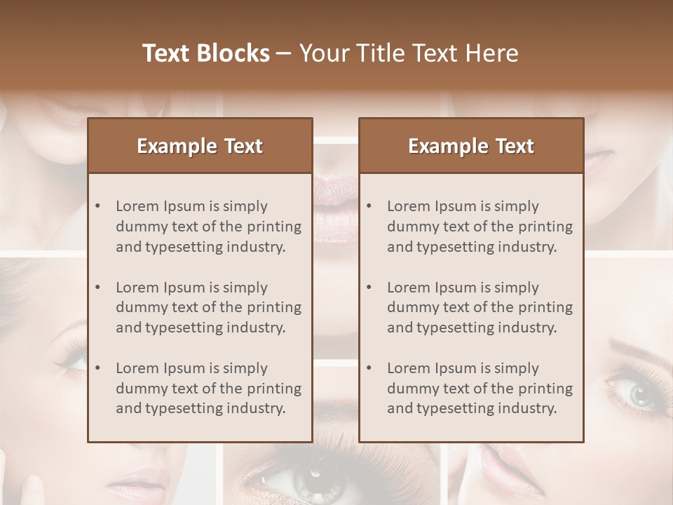 Woman Cosmetics Young PowerPoint Template