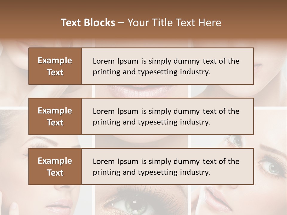 Woman Cosmetics Young PowerPoint Template