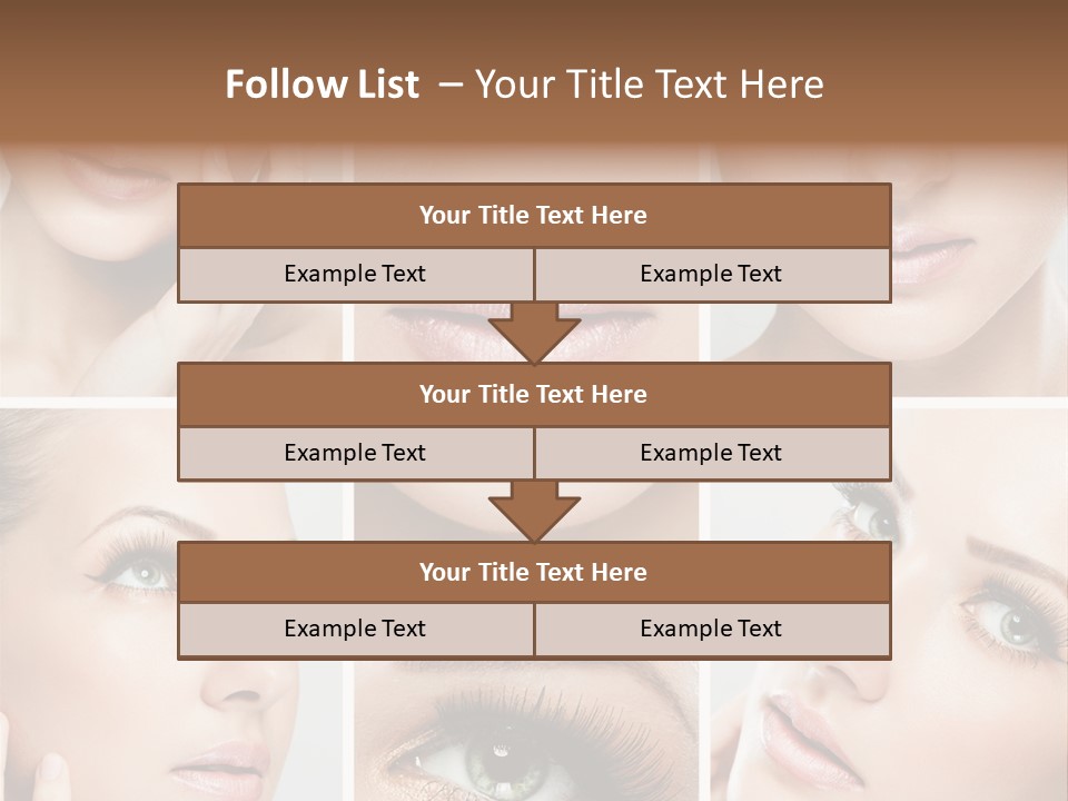 Woman Cosmetics Young PowerPoint Template