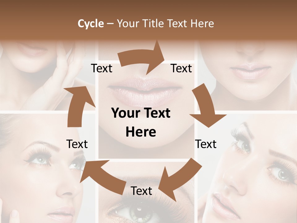 Woman Cosmetics Young PowerPoint Template