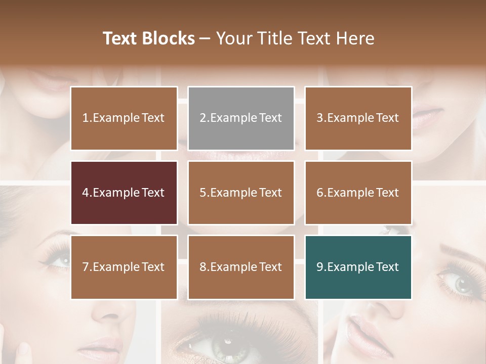 Woman Cosmetics Young PowerPoint Template