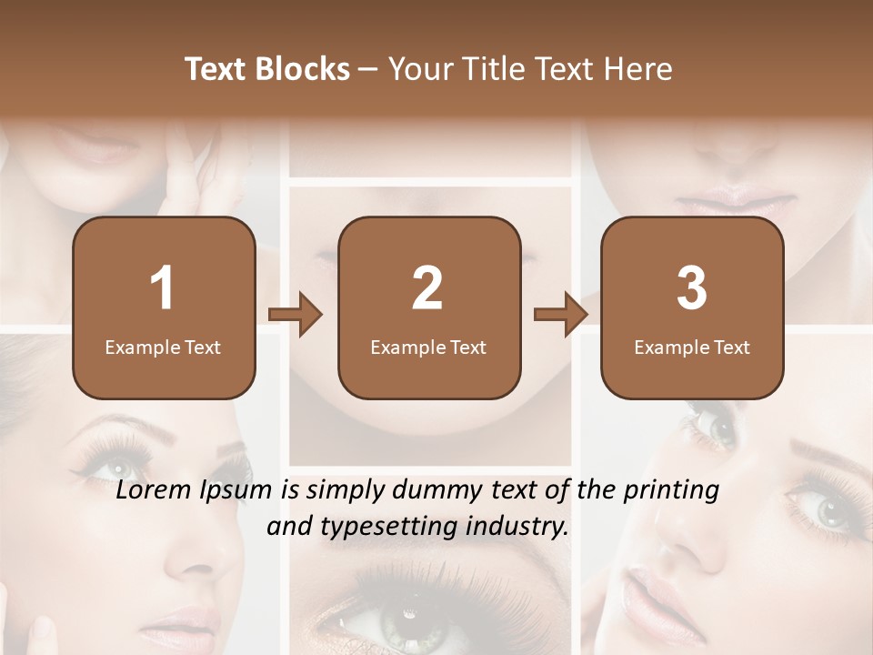 Woman Cosmetics Young PowerPoint Template