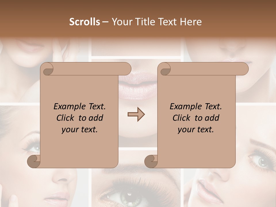Woman Cosmetics Young PowerPoint Template