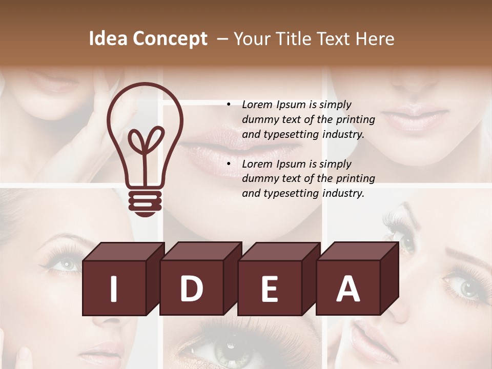 Woman Cosmetics Young PowerPoint Template