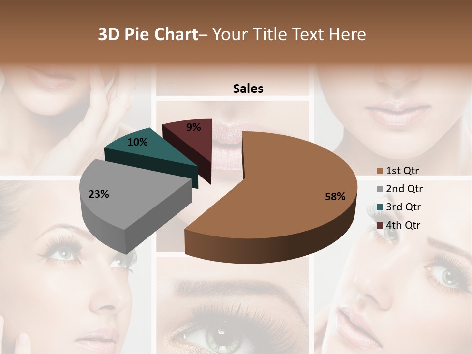 Woman Cosmetics Young PowerPoint Template