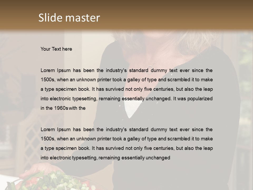 Retired People Nutritious PowerPoint Template