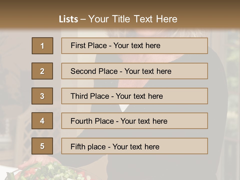 Retired People Nutritious PowerPoint Template