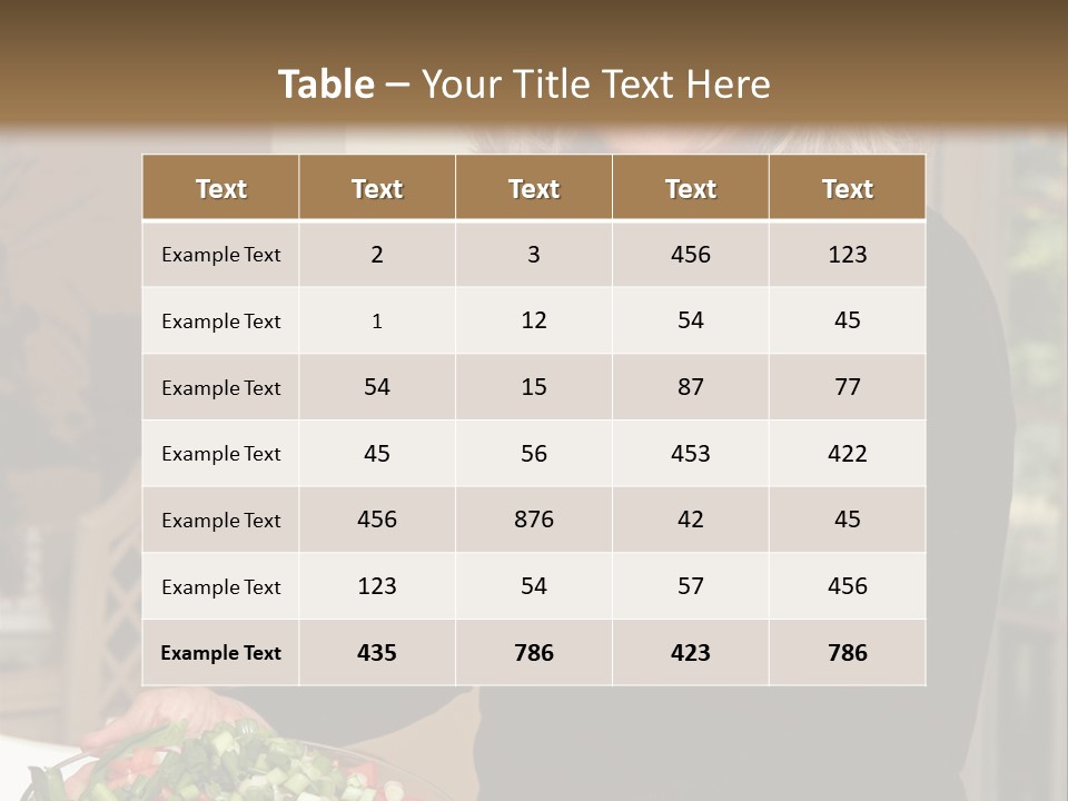 Retired People Nutritious PowerPoint Template