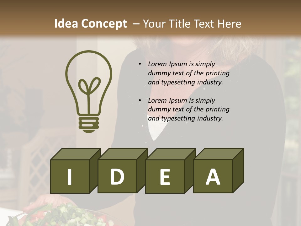 Retired People Nutritious PowerPoint Template