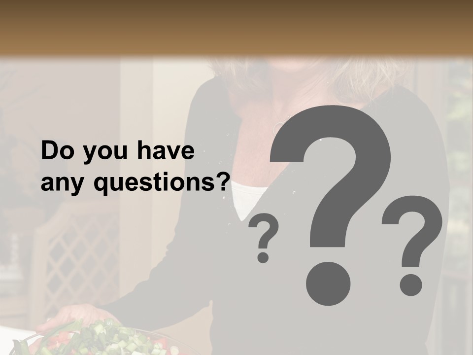 Retired People Nutritious PowerPoint Template