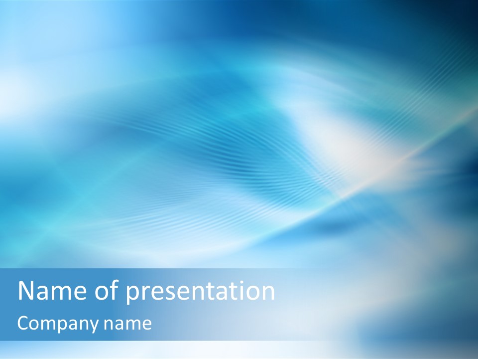 Blue Pattern Light PowerPoint Template