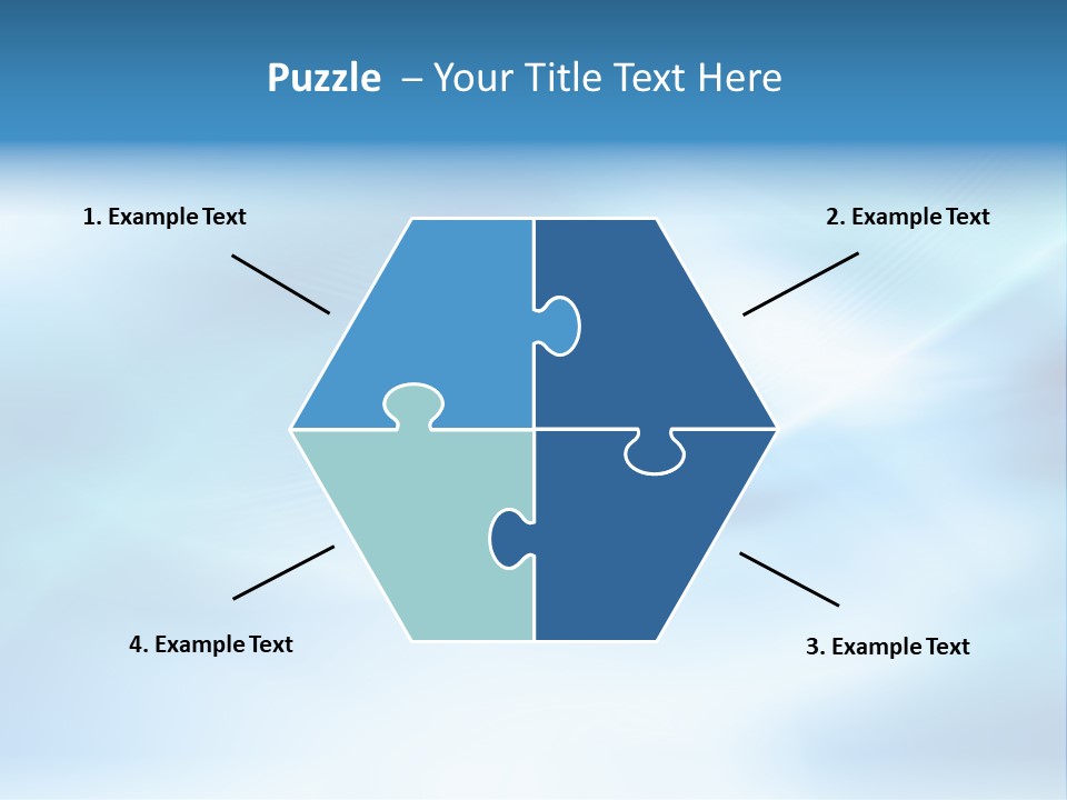 Blue Pattern Light PowerPoint Template