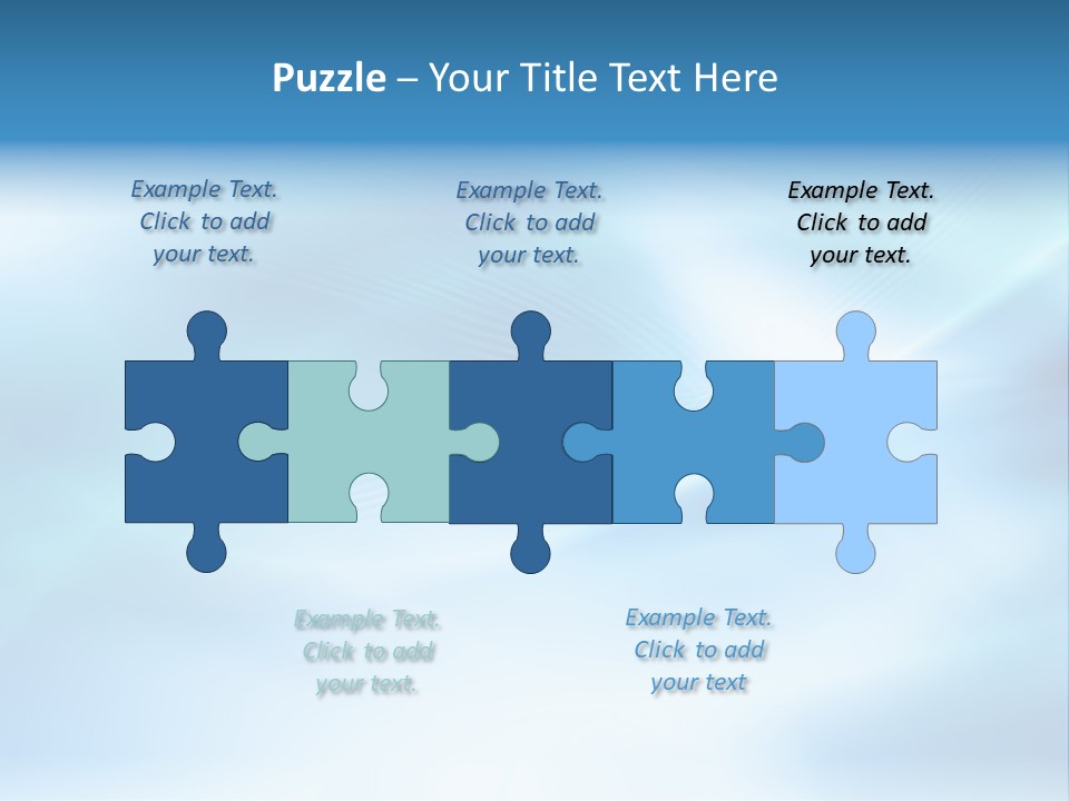 Blue Pattern Light PowerPoint Template